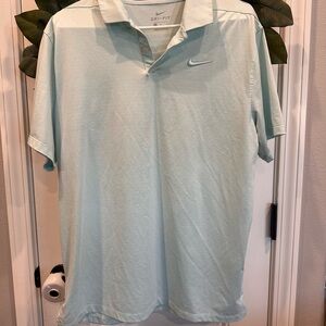 Nike Blue Polo Shirt Athletic Design